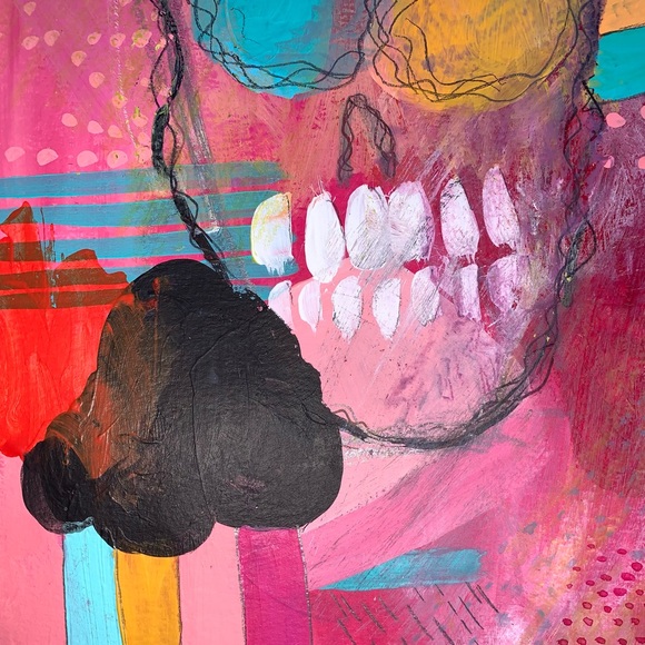 Original Art Mixed Media Painting design GIFT - Picture 2 of 3